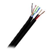 Imagine CABLU UTP CAT 5 0.45MM CCA CU ALIMENTARE 2X1MM 100M