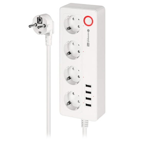 Imagine PRELUNGITOR SMART 4 PRIZE SCHUKO 4 USB CONNECT P6 TUYA