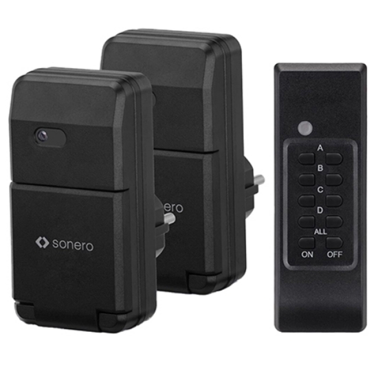 Imagine SET 2 PRIZE EXTERIOR CU TELECOMANDA 1100W SONERO