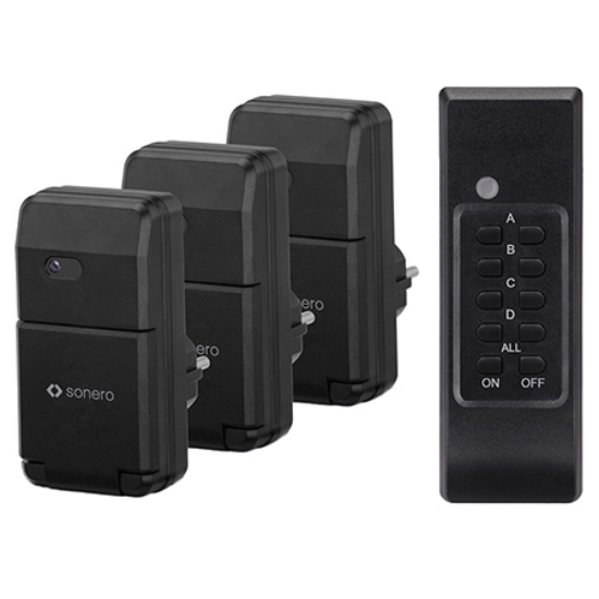 Imagine SET 3 PRIZE PENTRU EXTERIOR CU TELECOMANDA 1100W SONERO