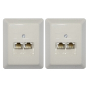 Imagine SET 2 BUCATI PRIZA DUBLA UTP RJ45