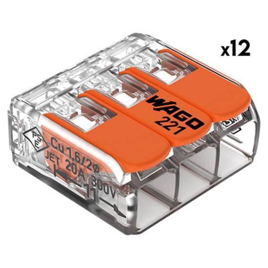 Imagine CLEME WAGO SLIM MYF 3X4MM2 SET 12 BUC