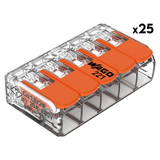 Imagine CLEME WAGO SLIM MYF 5X4MM2 SET 25 BUC