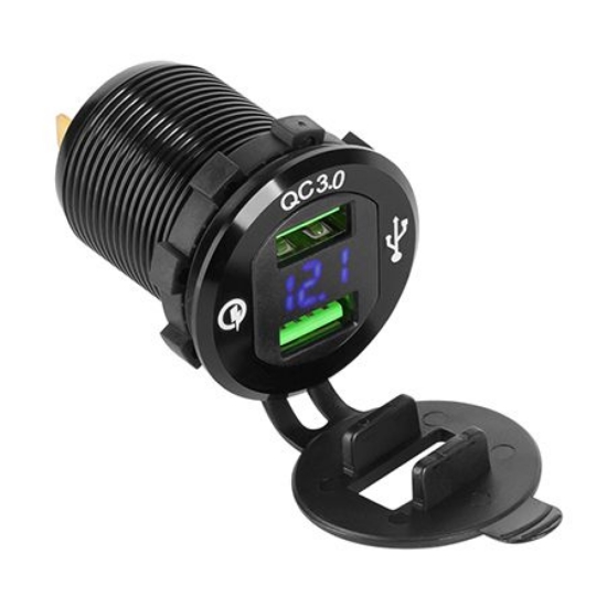 Imagine MUFA MONTAJ AUTO INCARCARE 2XUSB QUICK CHARGE
