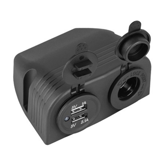 Imagine MUFA MONTAJ AUTO 2XUSB 3100MA SI BRICHETA