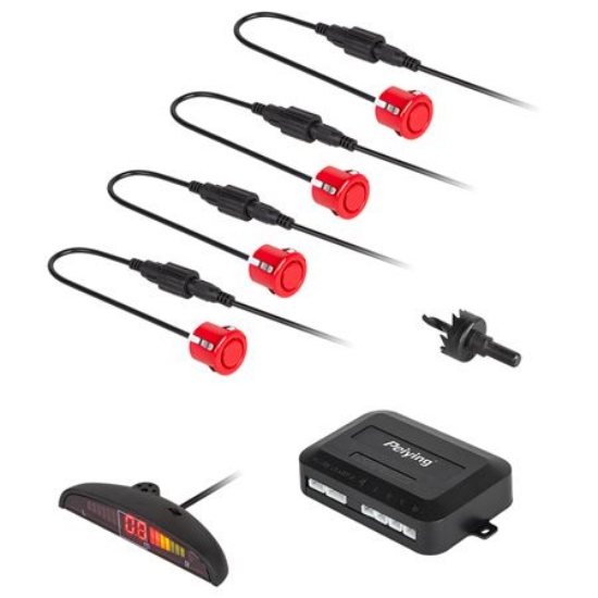 Imagine SISTEM PARCARE DISPLAY LED 4 SENZORI ROSII