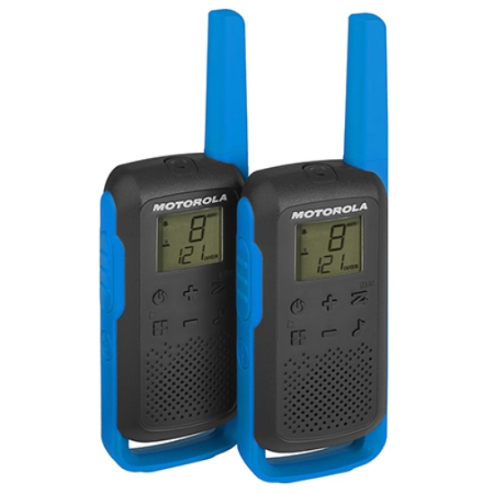 Imagine STATIE RADIO PMR SET 2 BUC T62 BLUE MOTOROLA