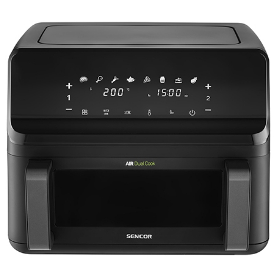 Imagine FRITEUZA DUBLA DIGITAL AIRFRYER 2X4.5 L 2700W SENCOR