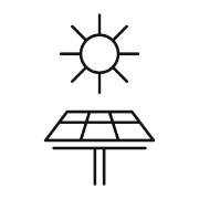 Imagine Lumină de perete rotundă cu panou solar 5W 500Lm 4000K IP54 Negru Arte Illumina