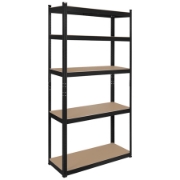 Imagine RAFT METALIC 5 POLITE 750KG MDF 180X90X40 NEGRU REBEL