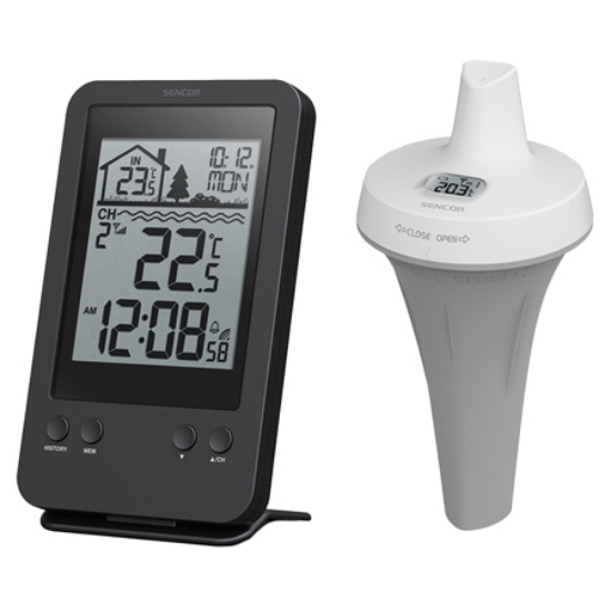 Imagine STATIE METEO WIRELESS SENZOR APA PISCINA SENCOR