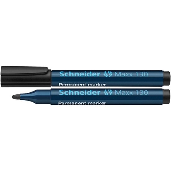 Imagine MARKER PERMANENT 130 VARF ROTUND 13MM NEGRU SCHNEIDER