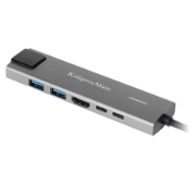 Imagine ADAPTOR HUB USB TIP C HDMI/2X USB3.0/2X USB TIP C/RJ45