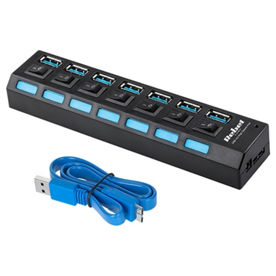 Imagine HUB USB 3.0 7 PORTURI REBEL