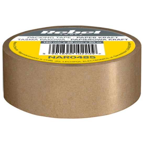 Imagine BANDA ADEZIVA AMBALARE KRAFT 120 MIC X 48MM X 50M REBEL