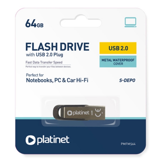 Imagine FLASH DRIVE USB S-DEPO 64GB PLATINET