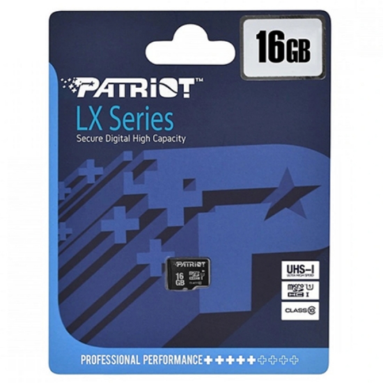 Imagine MICRO SDHC CLASA 10 UHS-I 16GB PATRIOT