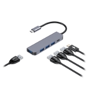 Imagine HUB 5 IN 1 USB-C PD 100W ALUMINIU PLATINET