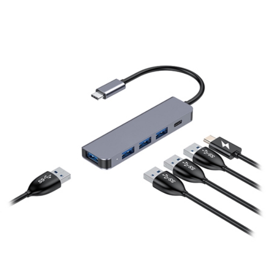 Imagine HUB 5 IN 1 USB-C PD 100W ALUMINIU PLATINET