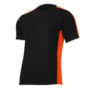 Imagine TRICOU BUMBAC NEGRU-PORTOCALIU - L