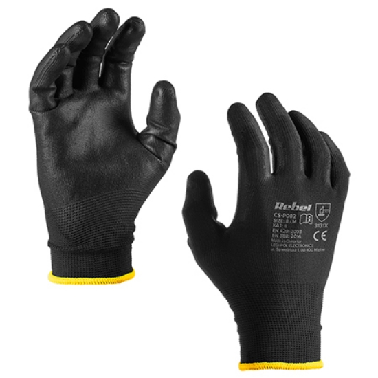 Imagine MANUSA LUCRU POLIURETAN MARIME 8 / M SET 12 BUC REBEL