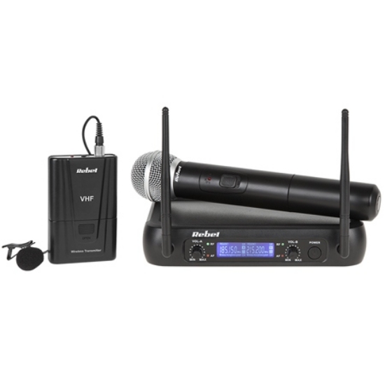 Imagine SET DOUA MICROFOANE (MANA + CLIP) VHF REBEL