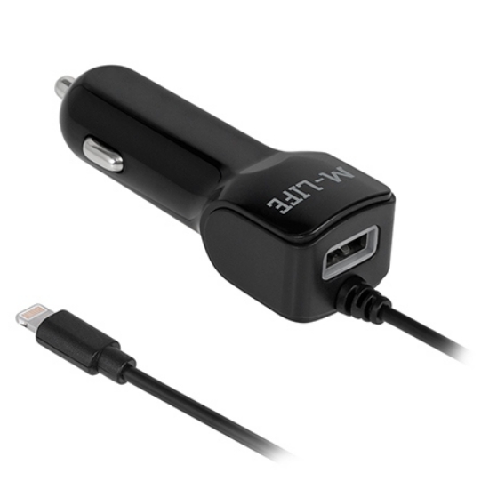 Imagine INCARCATOR AUTO LIGHTNING + USB 2100MA M-LIFE