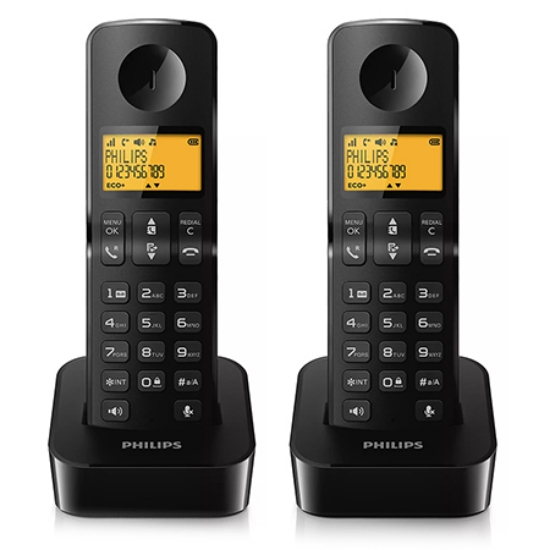 Imagine TELEFON DECT D2602 NEGRU PHILIPS