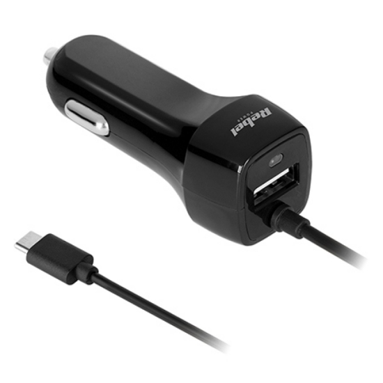 Imagine INCARCATOR AUTO USB TYPE C 2100MA REBEL