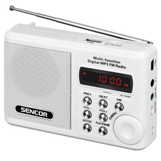 Imagine RADIO PORTABIL MICRO SD ALB SENCOR