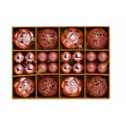Imagine SET ORNAMENTE DE CRACIUN / ROZ - 40P.