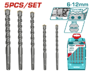 Imagine TOTAL - SET BURGHIE ROTOPERCUTOR SDS PLUS: 5 BUC (INDUSTRIAL)
