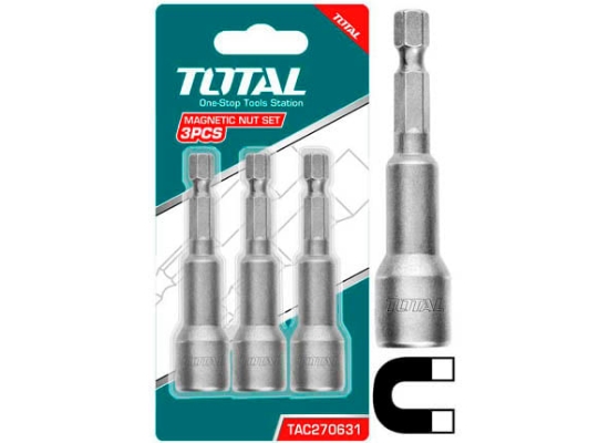 Imagine TOTAL - SET 3 CHEI TUBULARE 12MM -1/4" HEX - 65MM