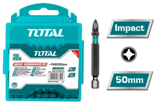 Imagine TOTAL - SET 10 BITI DE IMPACT PH2X50MM