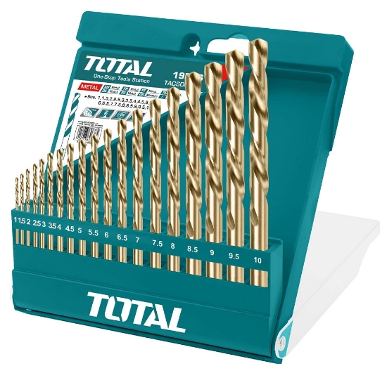 Imagine TOTAL - SET BURGHIE PENTRU METAL HSS: 19 BUC