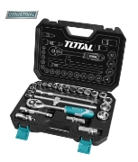 Imagine TOTAL - TRUSA DE CHEI TUBULARE 1/2 CU ANTRENOR 25 PIESE (INDUSTRIAL)