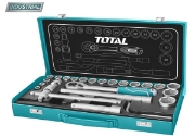 Imagine TOTAL - TRUSA DE CHEI TUBULARE 1/2 CU ANTRENOR 24 PIESE (INDUSTRIAL)