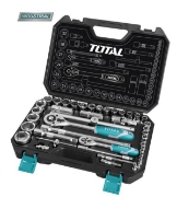 Imagine TOTAL - TRUSA DE CHEI TUBULARE 1/2+1/4 CU ANTRENOR 44 PIESE (INDUSTRIAL)
