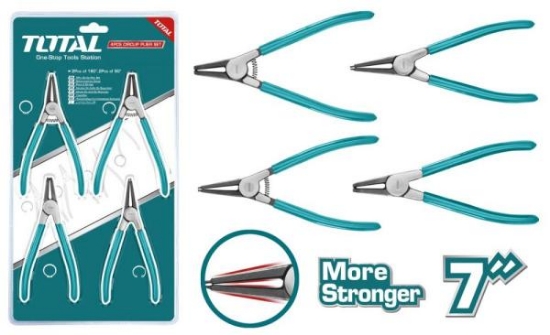 Imagine TOTAL - SET CLESTI PENTRU SIGURANTE - 4 BUC - 7"/180MM (INDUSTRIAL)
