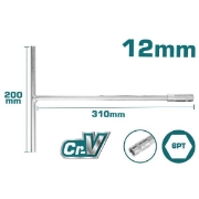 Imagine TOTAL - CHEIE TUBULARA CU MANER IN T - 12MM, 200X310MM (INDUSTRIAL)