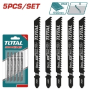 Imagine TOTAL - SET LAME FIERASTRAU PENDULAR PENTRU LEMN 74MM 8TPI - 5 BUC