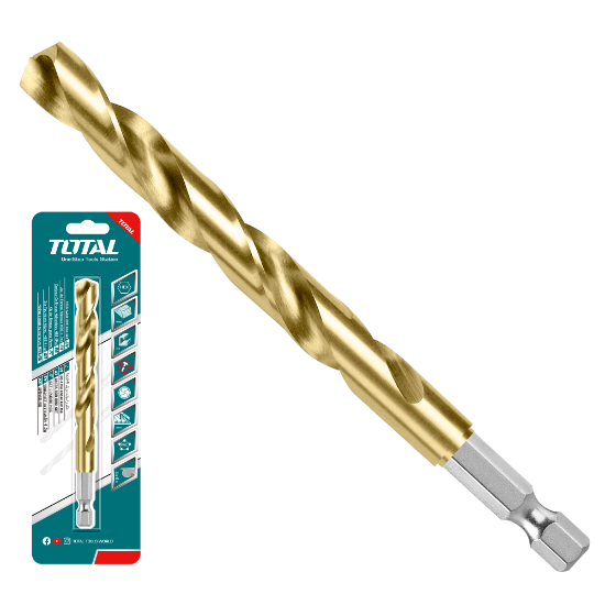 Imagine TOTAL - BURGHIU CU CAP BIT PRINDERE HEXAGONALA HSS 7.5MM
