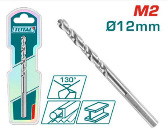 Imagine TOTAL - BURGHIU PENTRU METAL M2 HSS - 12X151MM (INDUSTRIAL)