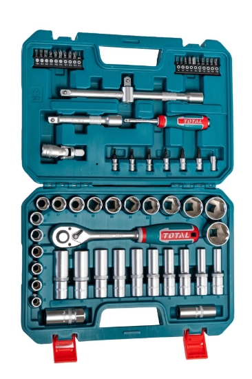 Imagine TOTAL - TRUSA DE CHEI TUBULARE 1/2" 62 PIESE