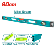 Imagine TOTAL - NIVELA CU BULA - 80CM -PRECIZIE 0,5MM (INDUSTRIAL)