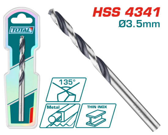 Imagine TOTAL - BURGHIU PENTRU METAL HSS - 3.5MM