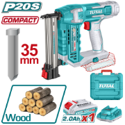Imagine TOTAL - PISTOL PENTRU CUIE 20V-2.0Ah 15MM-35MM (INCLUDE ACUMULATOR + INCARCATOR)