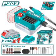 Imagine TOTAL - MINI POLIZOR - 20V - 2.0Ah (INCLUDE ACUMULATOR SI INCARCATOR)