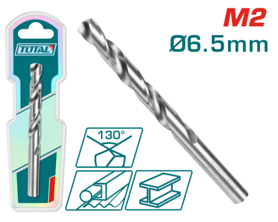 Imagine TOTAL - BURGHIU PENTRU METAL M2 HSS - 6.5MM (INDUSTRIAL)