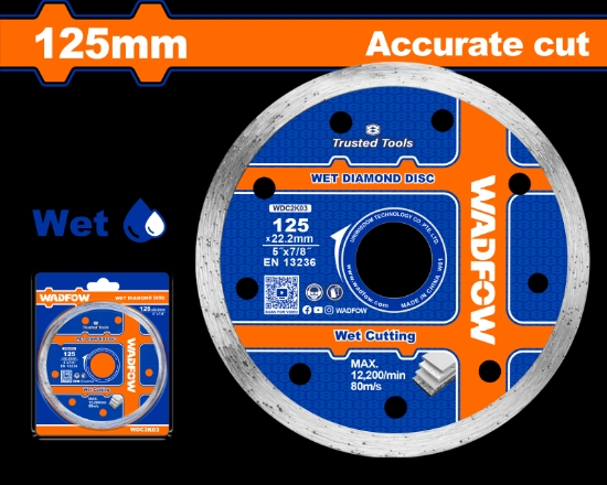 Imagine WADFOW - DISC DIAMANTAT CONTINUU - CERAMICA - UMED - 125MM